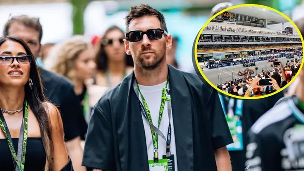 Lionel Messi presente en el Gran Premio de Miami de Fórmula 1