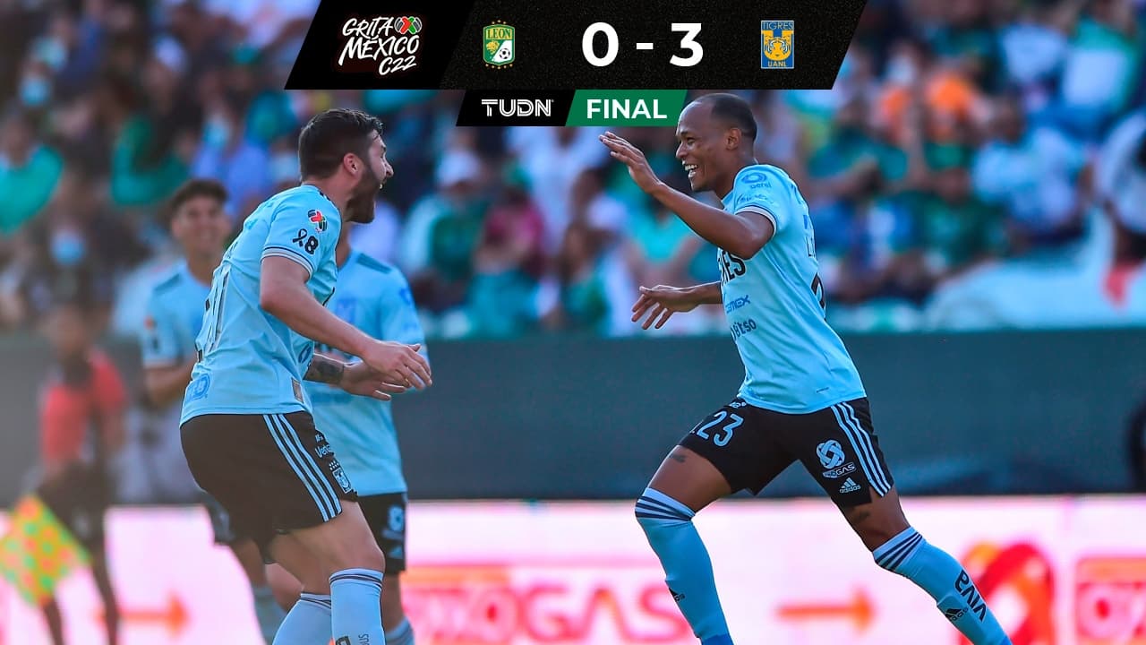 Tigres toma el subliderato de Liga MX con goleada ante León