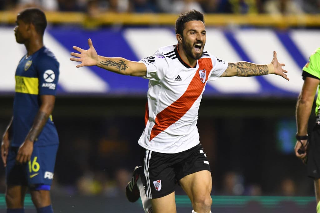 En el minuto 69' el mediocampista Ignacio Scocco anotó el 2-0 definitivo a favor de River Plate.