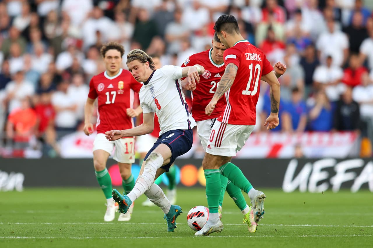 Hungría venció a domicilio a Inglaterra gracias a un doblete de Roland Sallai y las anotaciones de Zsolt Nagy y Dániel Gazdag.