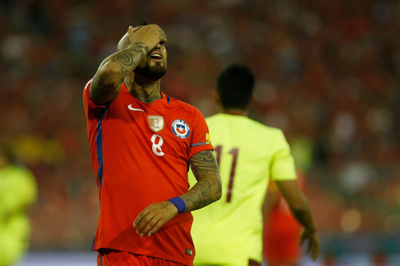 Los chilenos fallaron varias oportunidades de gol contra Venezuela, lo que le impidió sellar la goleada.