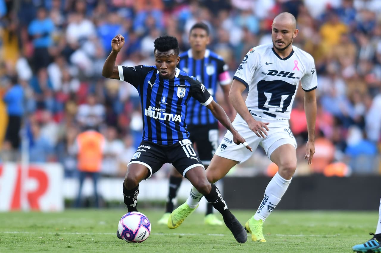 Con goles de Jordan Sierra (26), Aké Loba (29) y Enrique Triverio (82), Querétaro golea y se lleva los tres puntos en casa.