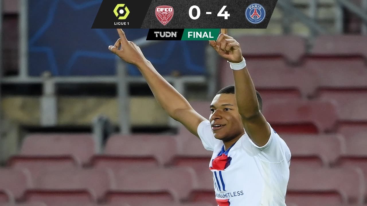 Mbappé lidera la goleada del PSG al Dijon