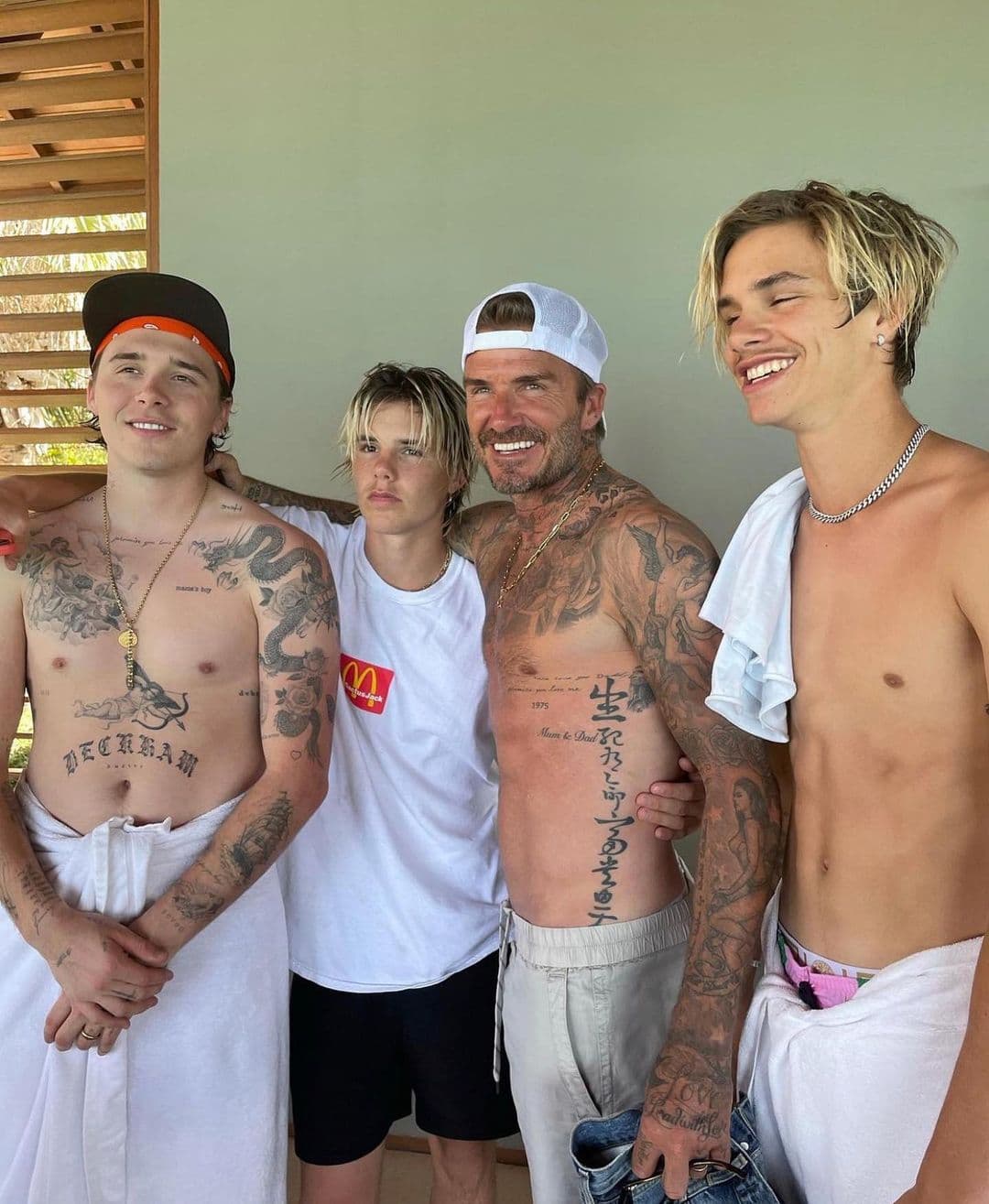 Romeo es el segundo de cuatro hijos de Beckham.