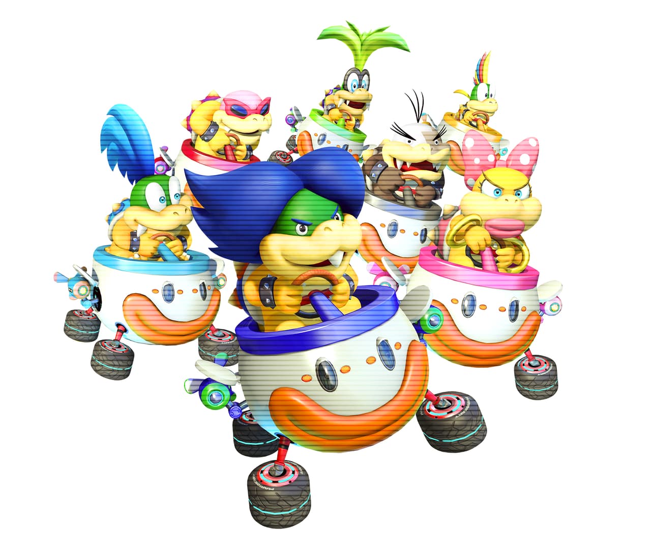 Puedes trazar el circuito como tu quieras, circular, en forma de ocho o simplemente cruzar la pista.