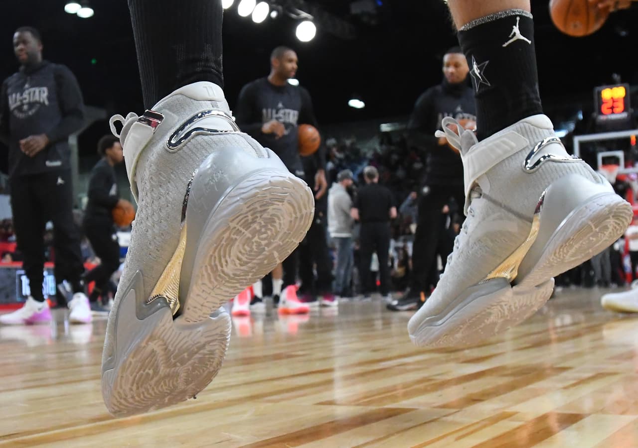 Klay Thompson, durante el día de práctica.