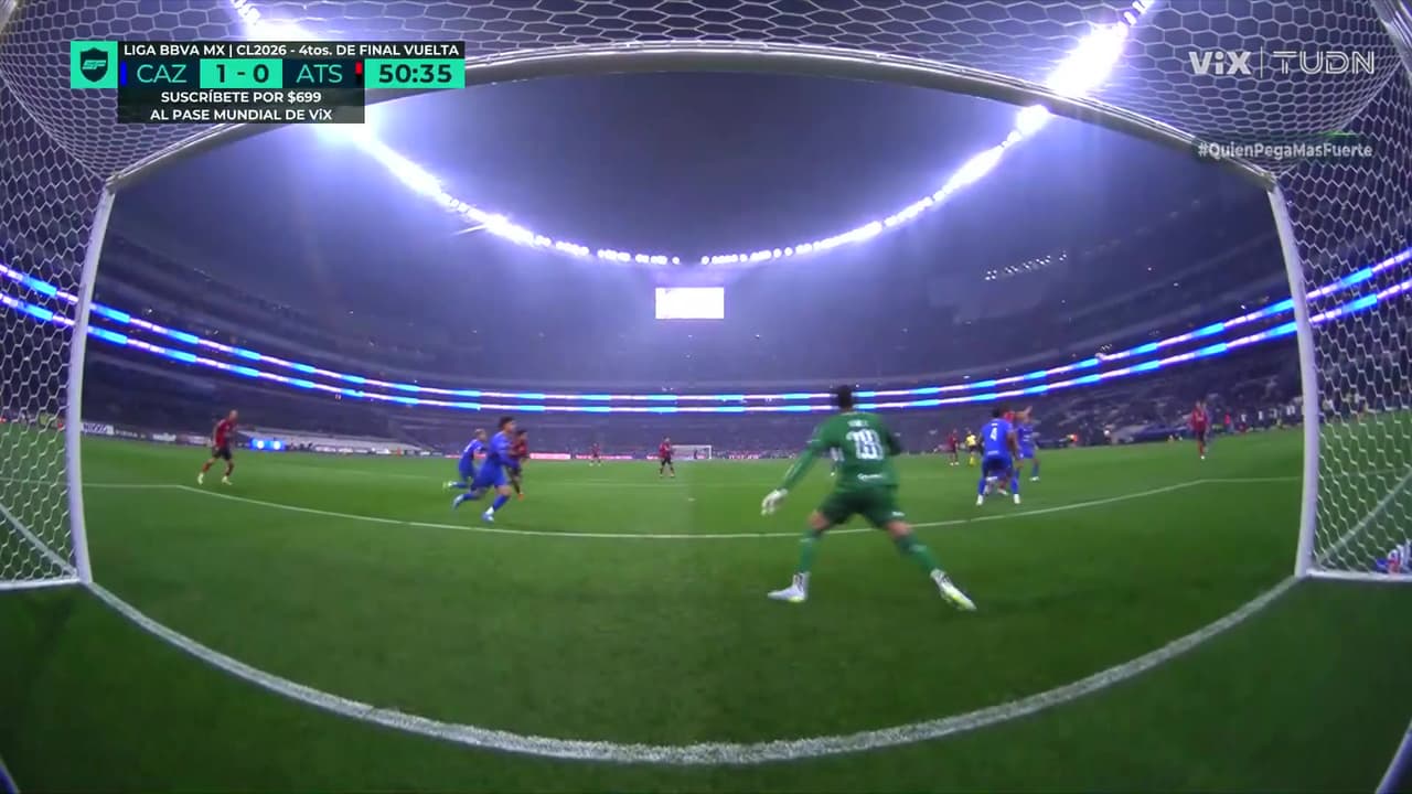 ¡El poste salva al Cruz Azul de un golazo de Aldo Rocha para el Atlas!