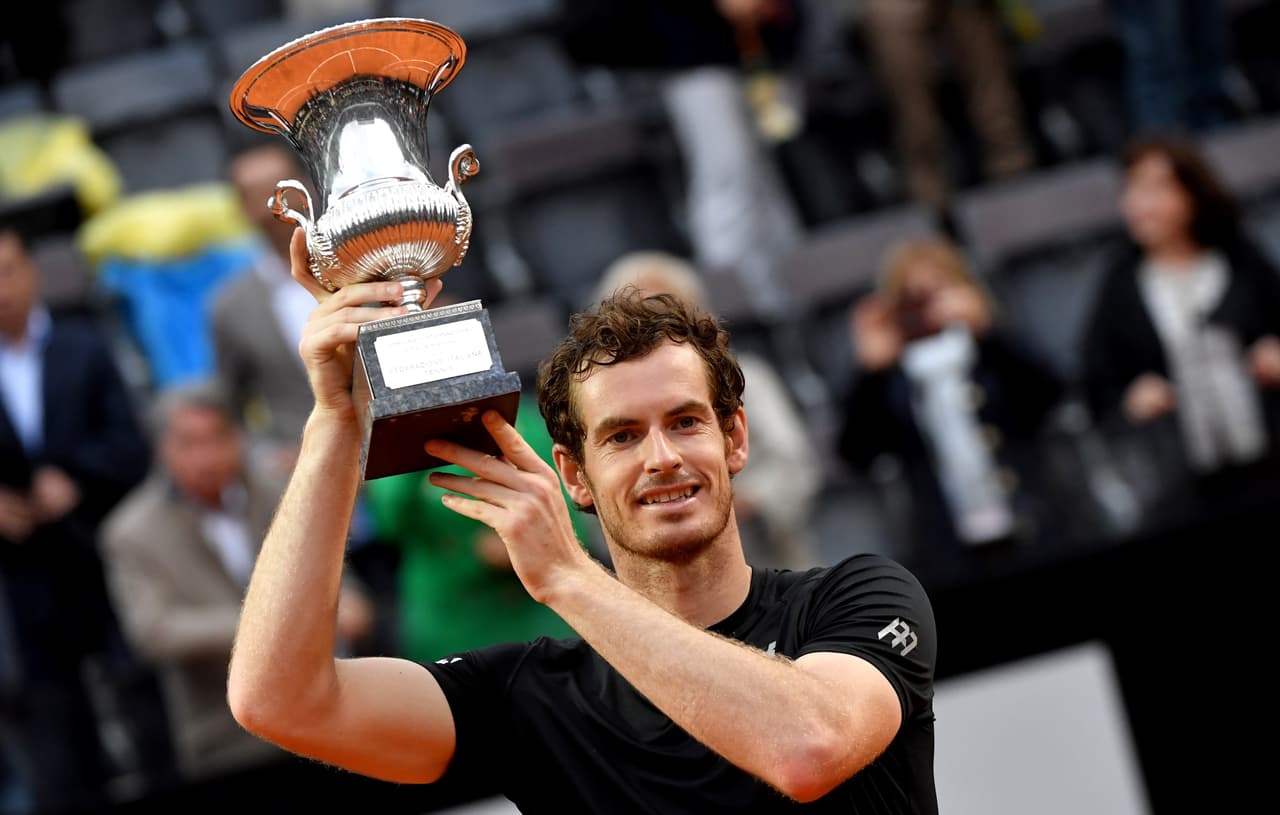 Andy Murray se corona en el Masters de Roma al vencer a Novak Djokovic