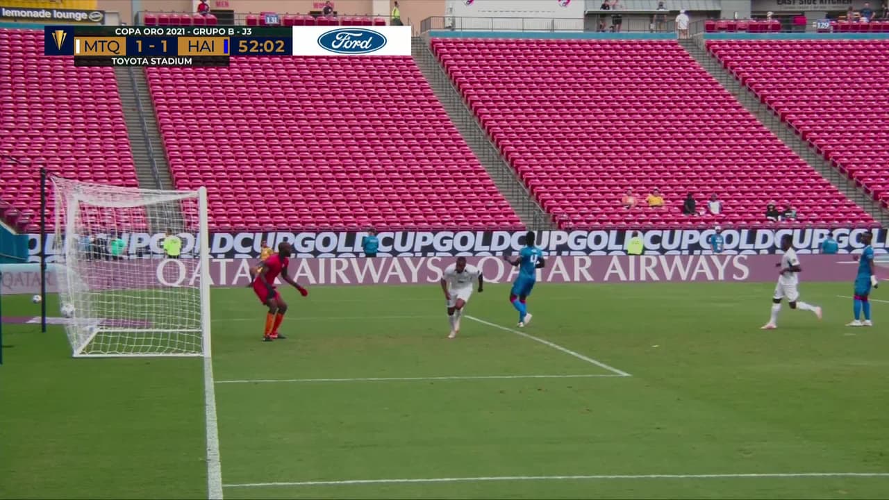 ¡GOL!  anota para Martinica. Kévin Fortuné