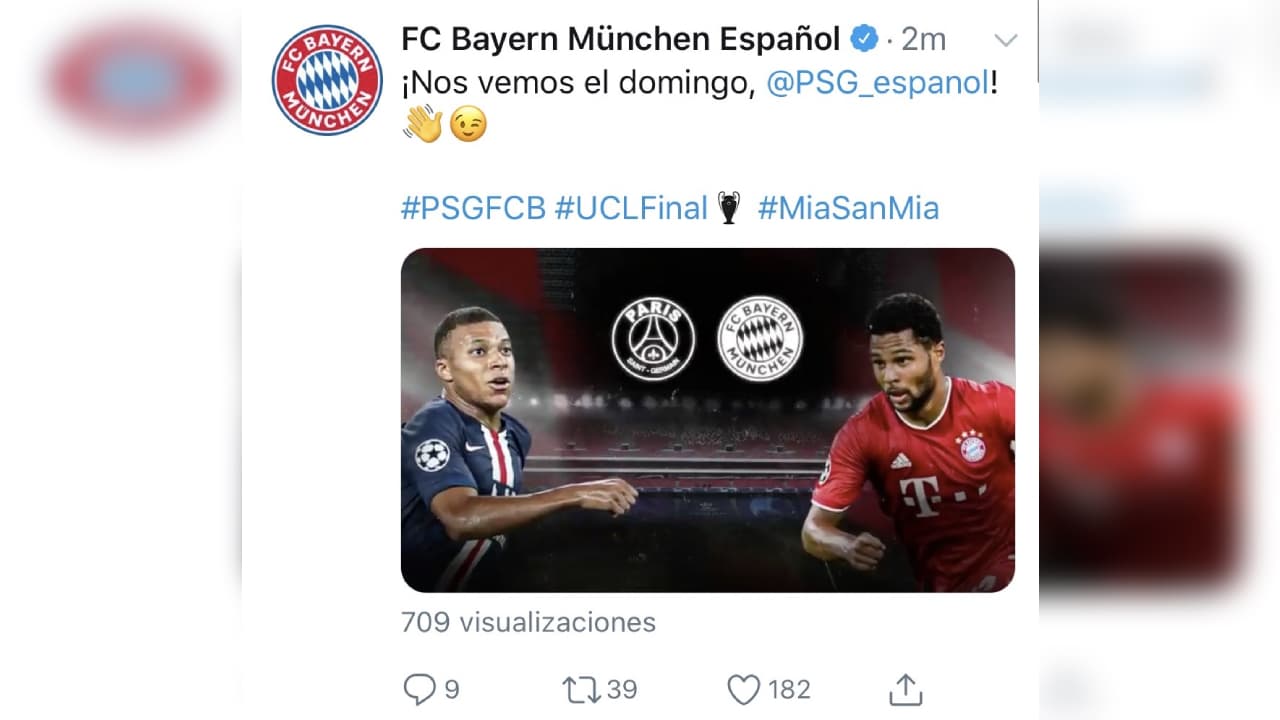 El Bayern múnich está de regreso en la final de la UEFA Champions League, y sus jugadores no contuvieron la alegría y la mostraron en redes sociales.