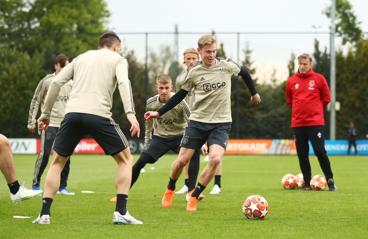 Después del 1-0 en Londres y el título en la Copa de Holanda, el Ajax entrenó por última vez antes de recibir al Tottenham Hotspur por la vuelta de la Semifinal de Champions League con la ilusión intacta de meterse en la Final (Madrid 2019) después de 23 años.