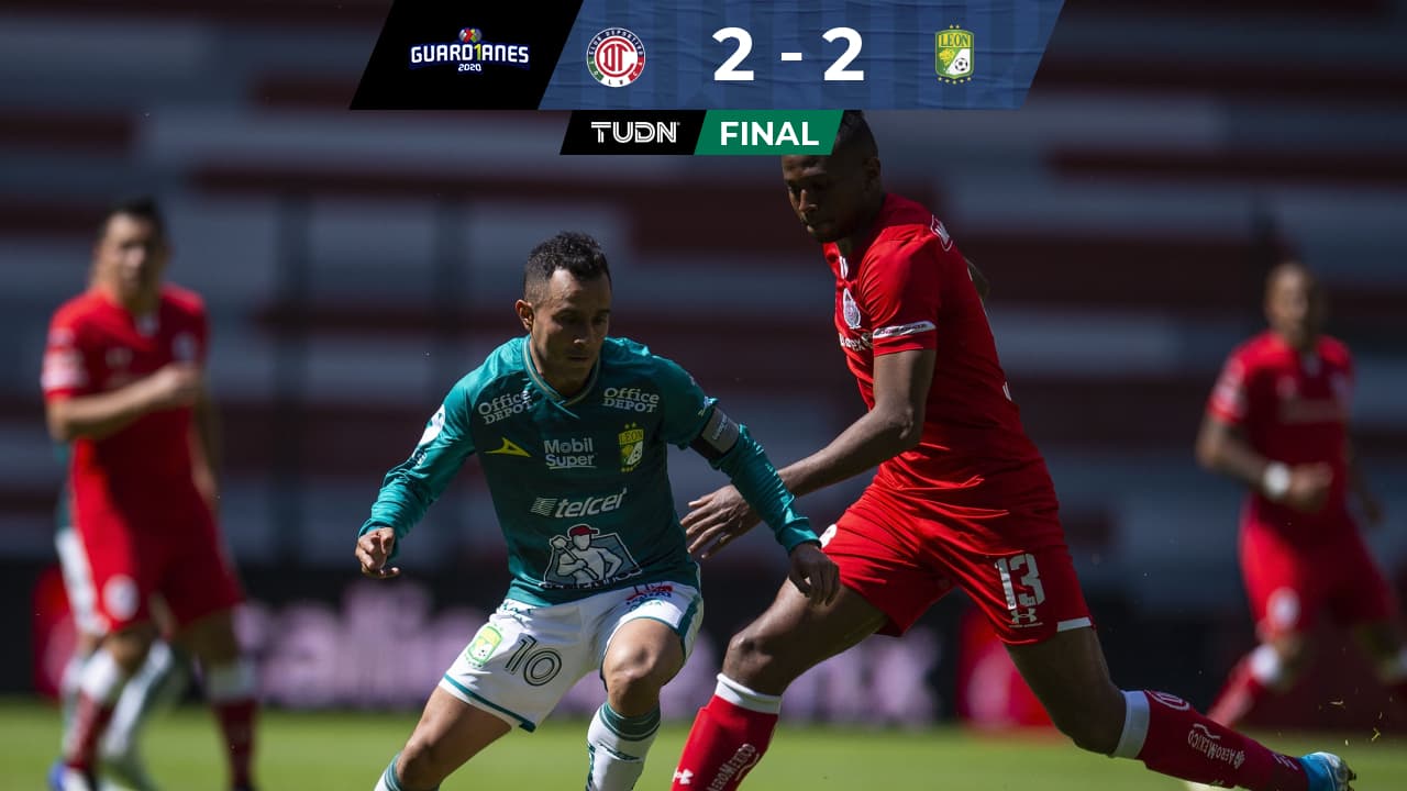 Toluca y León reparten puntos y golazos en gran partido