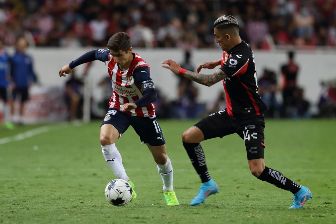 Con gol de último minuto el Atlas rescató un empate ante Chivas en el Clásico Tapatío.
