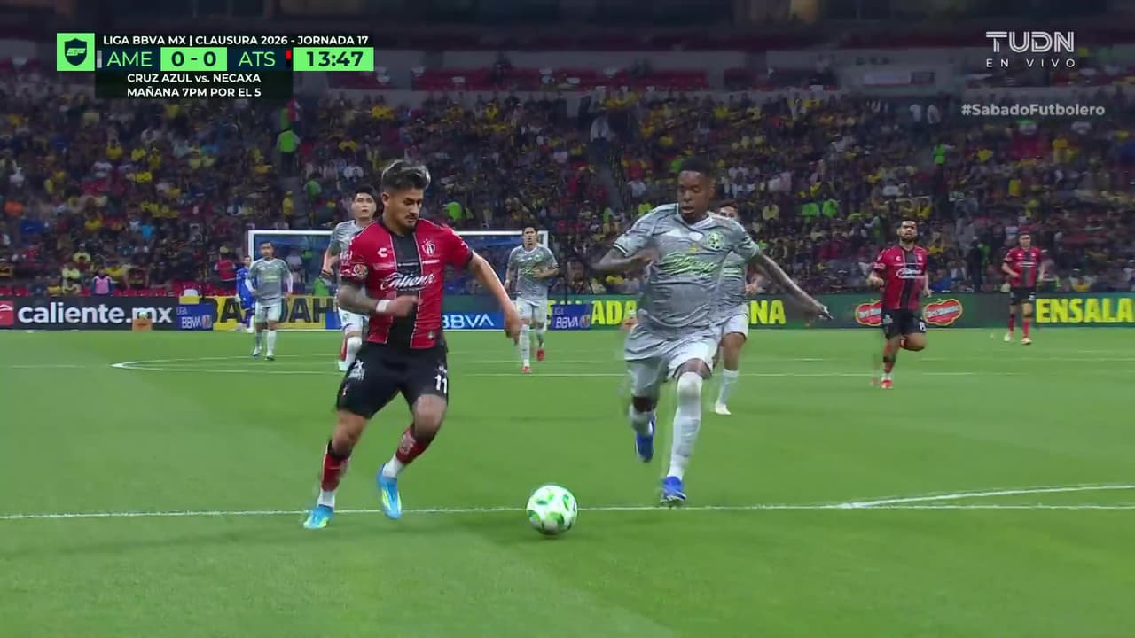 ¿Era penal para Atlas vs. América? La polémica falta en el área de Borja sobre González