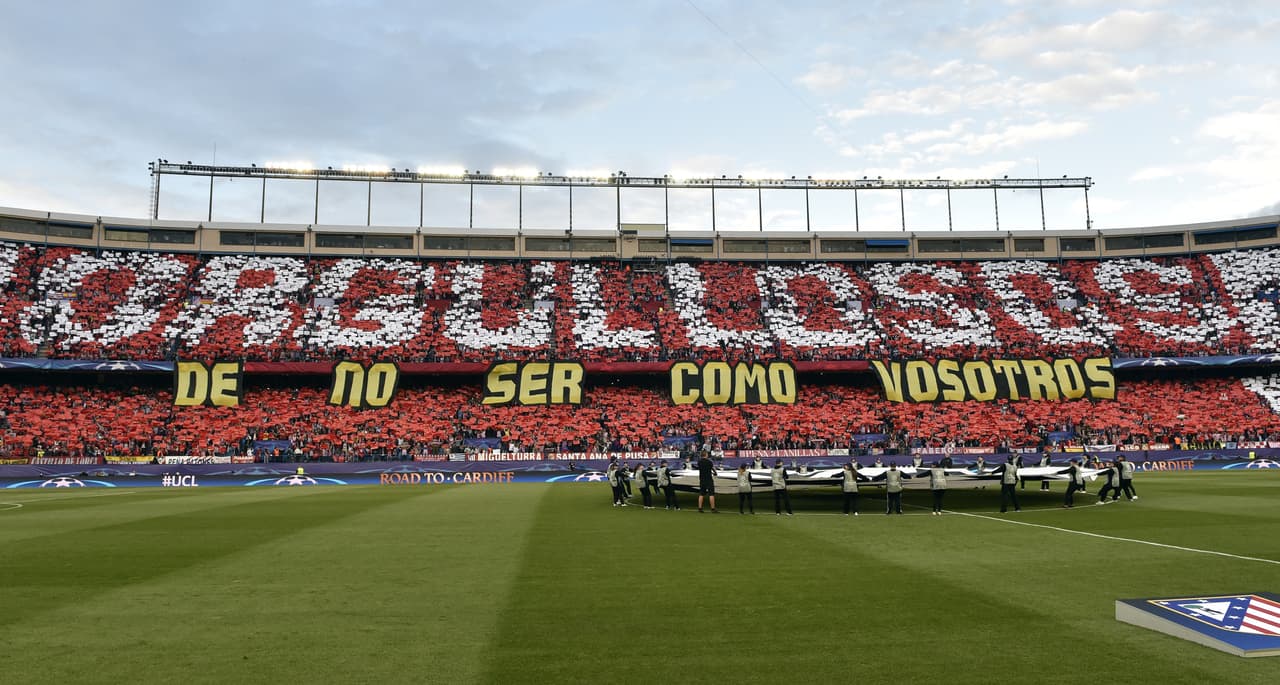 Hinchas del Atlético responden al mosaico del Madrid: "Orgullosos de no ser como vosotros"