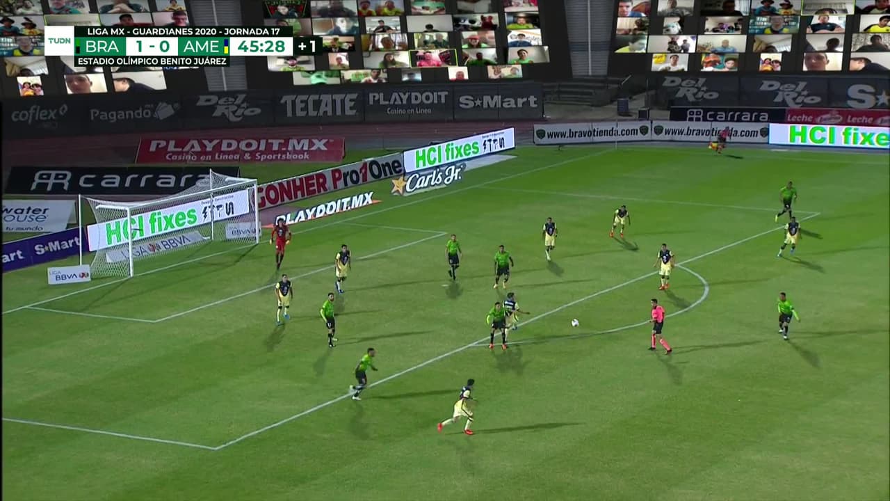 ¡TIRO ATAJADO! disparo por Luis López.