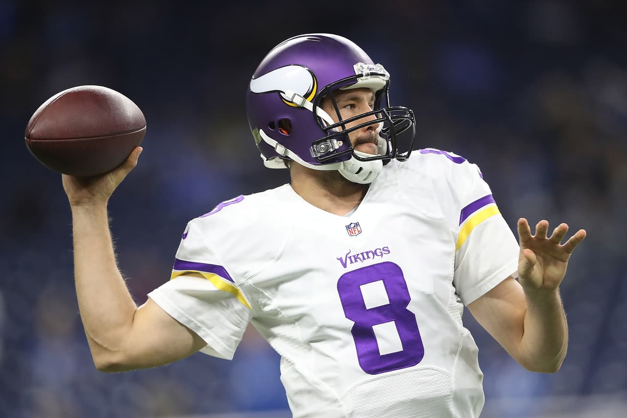 <b>6.- Minnesota Vikings (20 quarterbacks): </b>
<br>Spergon Wynn, Todd Bouman, Daunte Culpepper, Brad Johnson, Kelly Holcomb, Brooks Bollinger, Gus Ferrotte, Travaris Jackson, Brett Favre, Donovan McNabb, Josh Freeman, Joe Webb, Matt Cassel, Christian Ponder, Shaun Hill, Case Keenum, Sam Bradford, Teddy Bridgewater, Sean Mannion, Kirk Cousins.