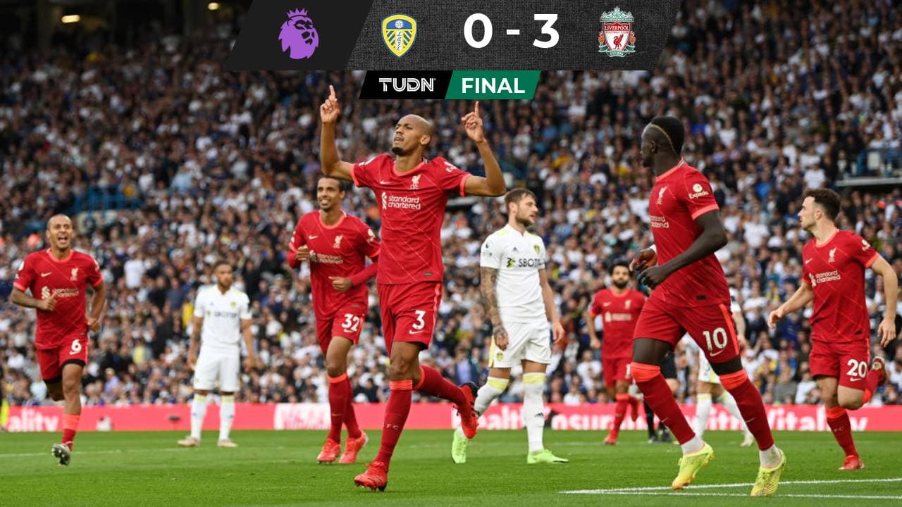 Leeds no puede ante un Liverpool que sigue invicto en la Premier