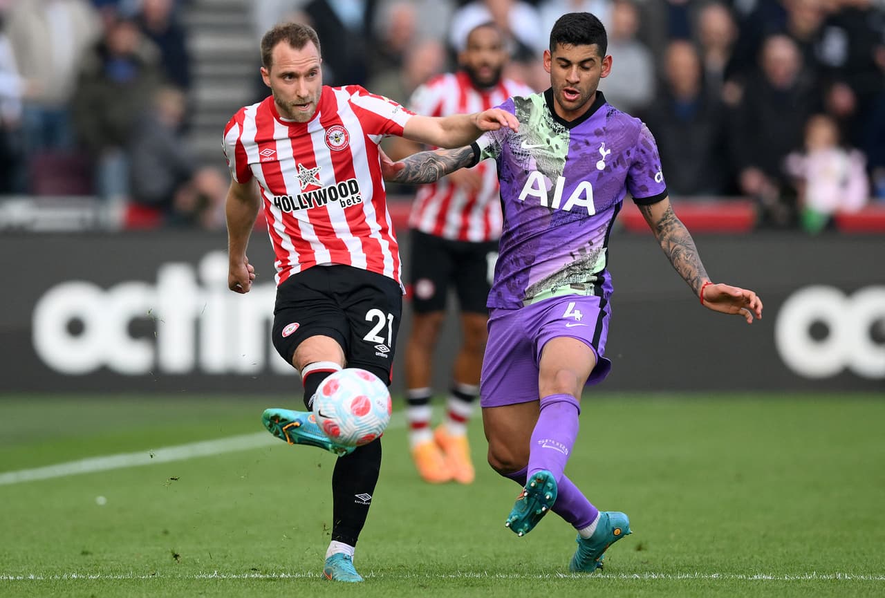 Brentford y Tottenham igualaron 0-0 en el reencuentro de Christian Eriksen con sus excompañeros.