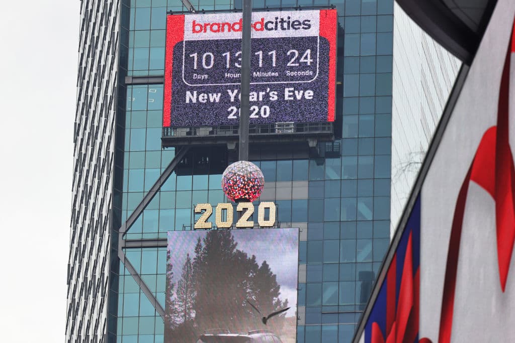 ¡Así luce Times Square para recibir el 2021!