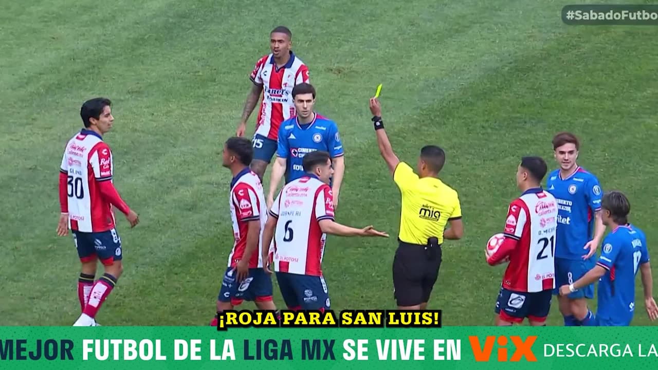 ¡ROJA! Atlético de San Luis se queda con uno menos