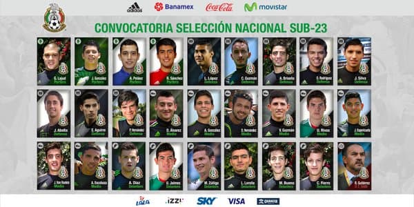 Convocatoria del Tri Sub 23.