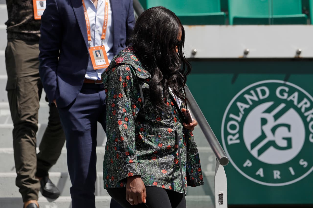 Durante el pasado Ronaldo Garros, Serena fue una de las espectadoras de lujo que tuvo el torneo.