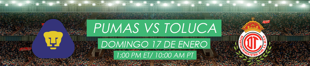 Pumas vs Toluca en vivo