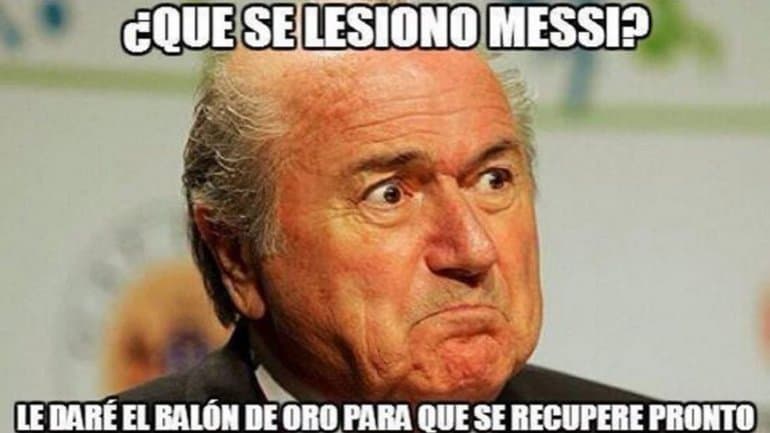 Lionel Messi se lesionó pero las redes sociales lo tomaron con humor