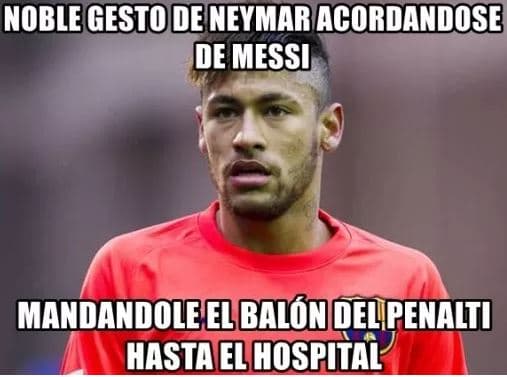 Lionel Messi se lesionó pero las redes sociales lo tomaron con humor