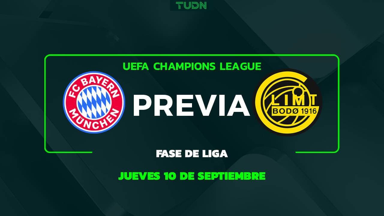 A qué hora y dónde ver el Bayern Múnich vs. Bodo/Glimt de UEFA Champions League