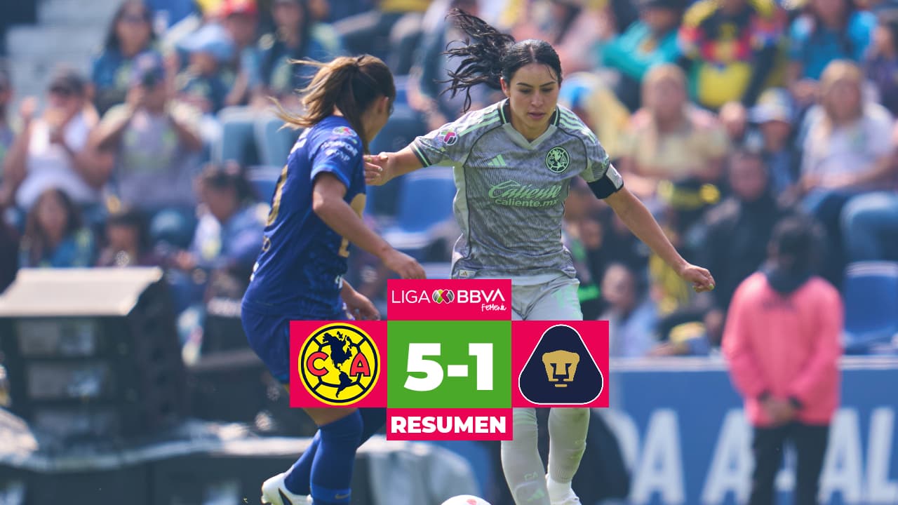Resumen | América vs. Pumas: Goleada histórica contundente con un 5-1