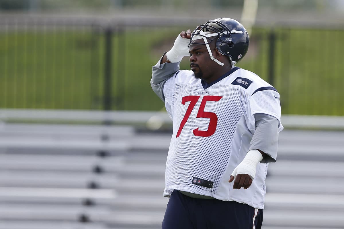 Vince Wilfork: El liniero defensivo compitió en lanzamiento de bala como integrante de los Miami Hurricane y mantuvo el récord del colegio hasta el 2013 (AP-NFL).