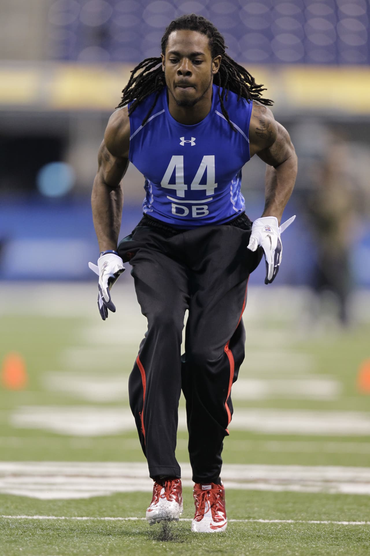 Richard Sherman: El cornerback compitió en salto triple en Stanford (AP-NFL).