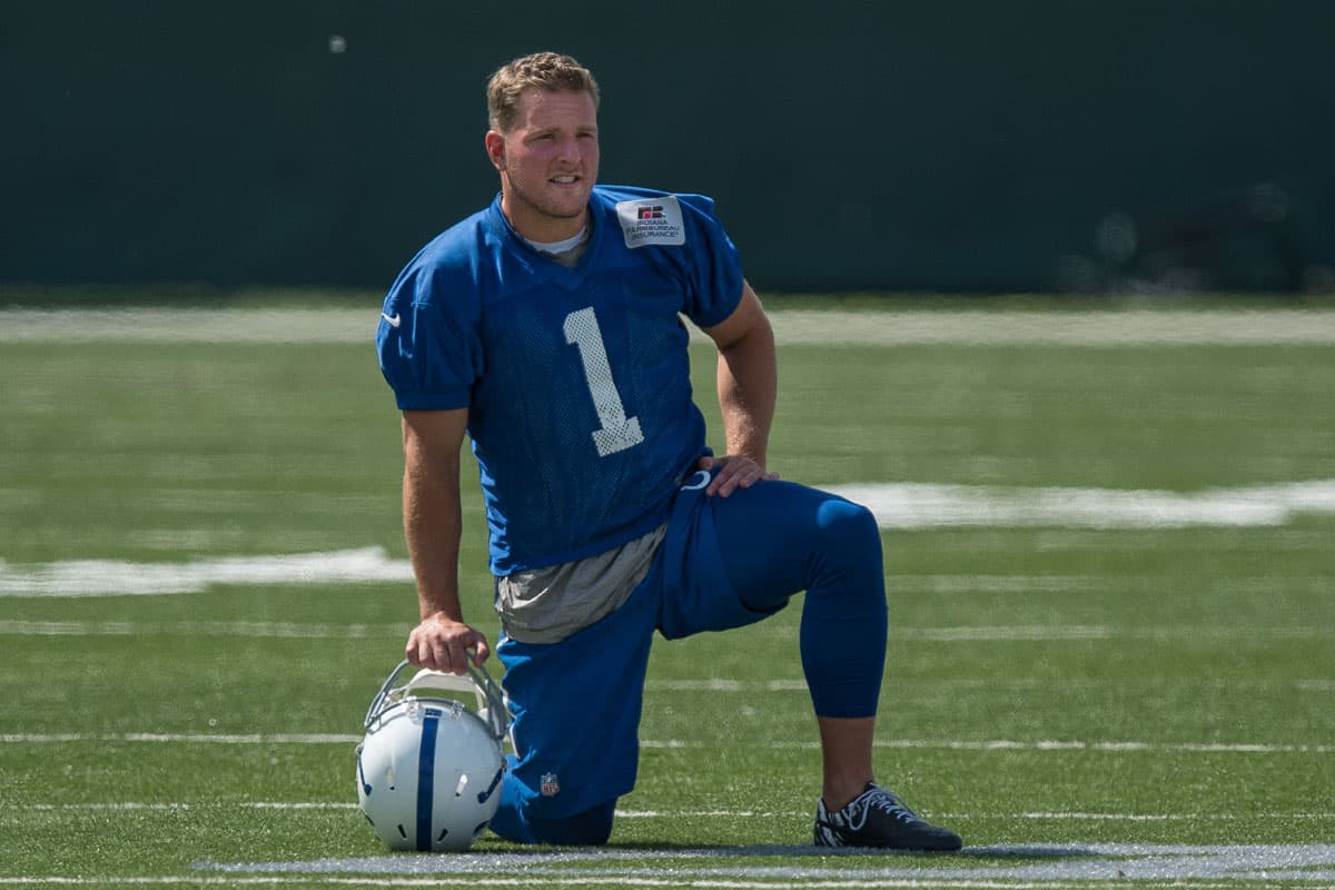Pat McAfee: El pateador de despeje jugó al soccer y al fútbol americano en West Virginia (AP-NFL).