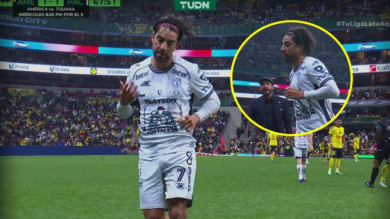 América vs. Pachuca: Rodolfo Pizarro hizo esto al salir de cambio ante América 
