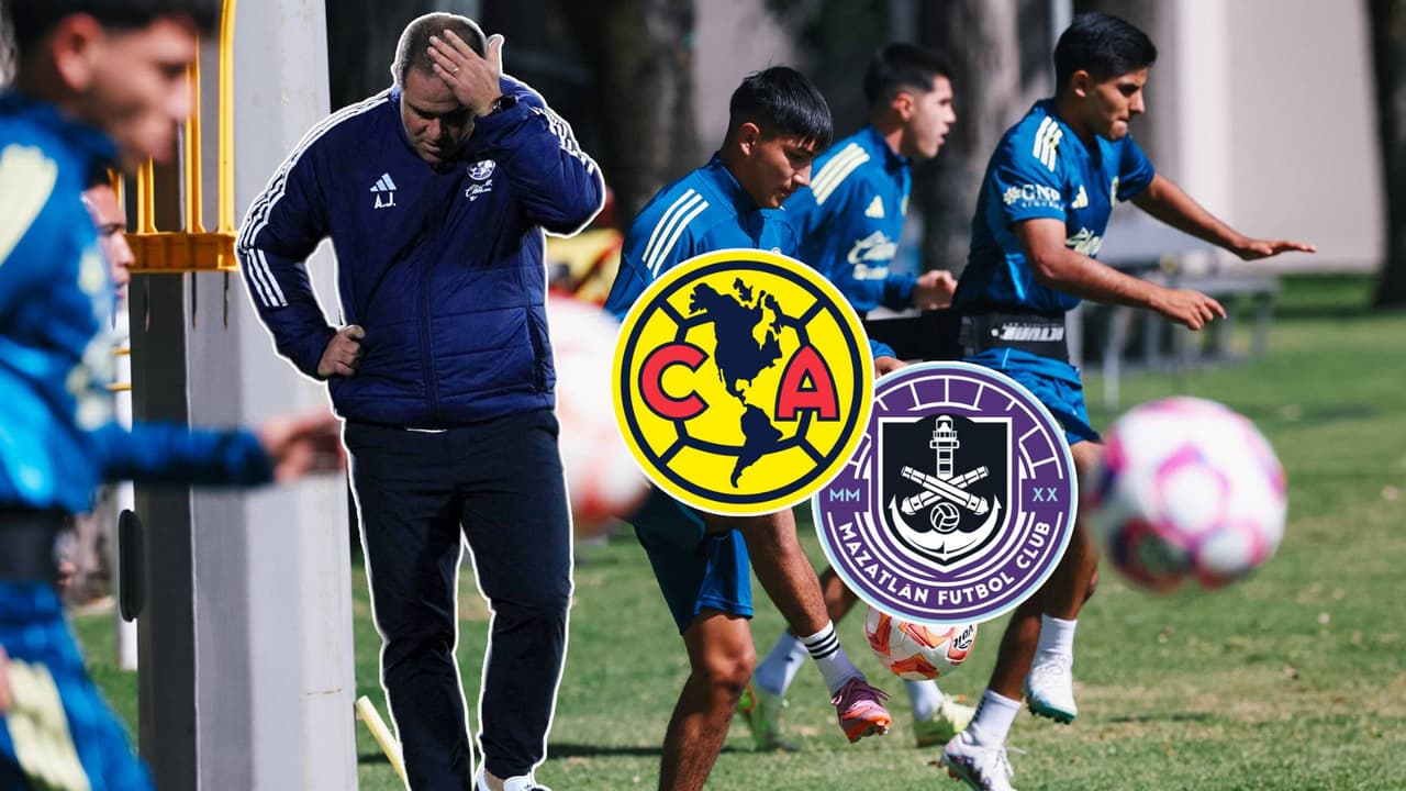 Tres jugadores descartados por América para el partido ante Mazatlán