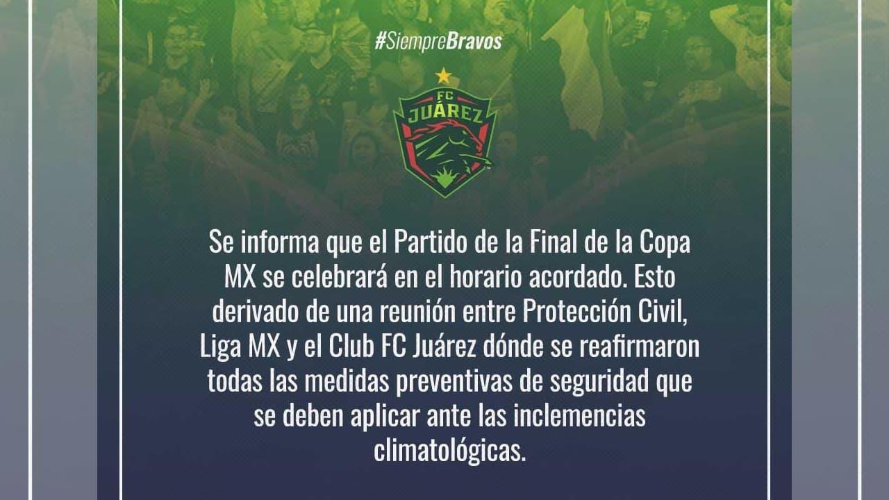 El club fronterizo está en diálogo con autoridades municipales en Chihuahua.