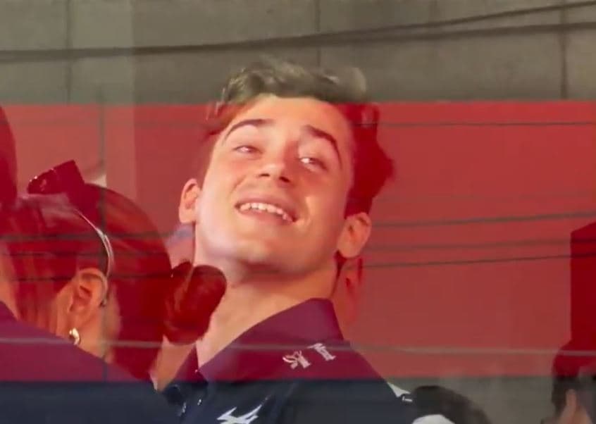 Franco Colapinto lució radiante con el recibimiento