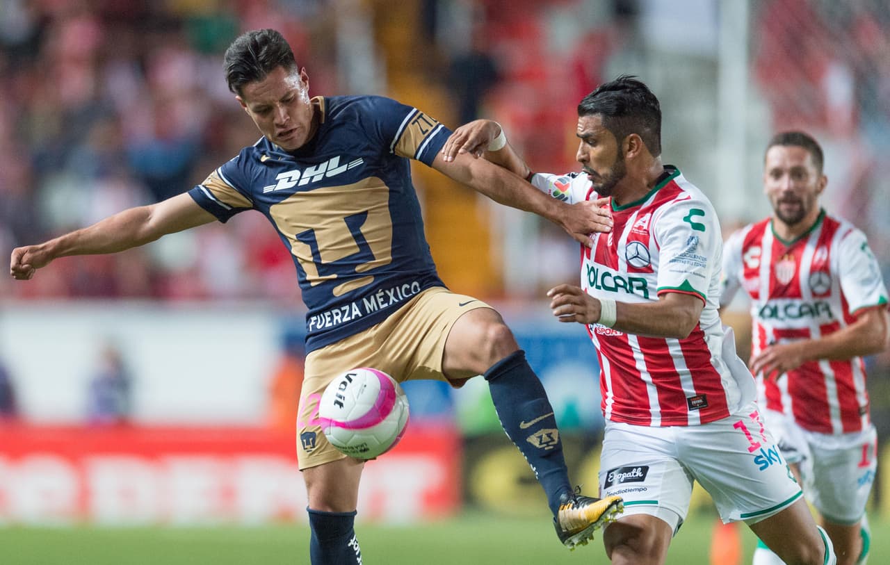 En los últimos 7 encuentros entre Pumas y Necaxa, los felinos suman 5 victorias por 2 empates, con 12 goles a favor y sólo 4 en contra.