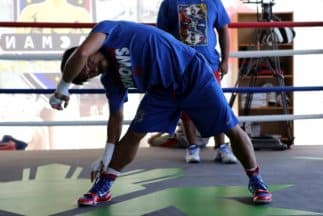 Manny Pacquiao en forma para enfrentar a Chris Algeri.