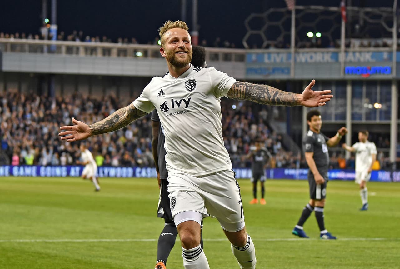 Tras marcar tres goles en la goleada 6-0 de Sporting Kansas City, Johnny Russell es el Jugador de la Semana 