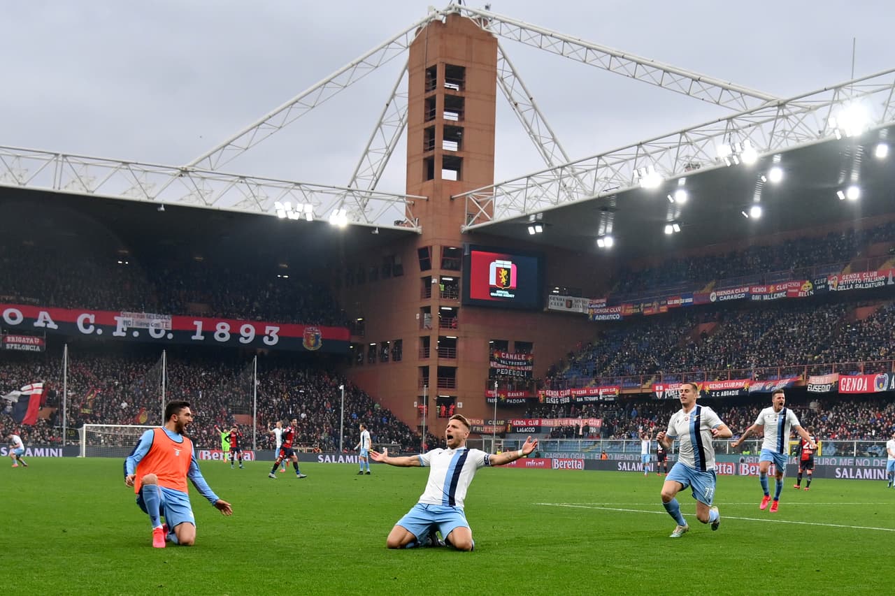 Lazio visitó al Genova y obtuvo un valioso triunfo (2-3).