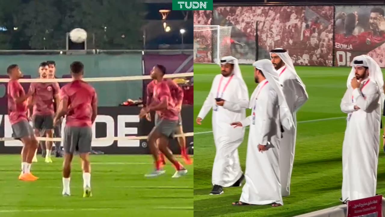 ¿Presión o motivación? Hijo del Emir visita entrenamiento de Catar