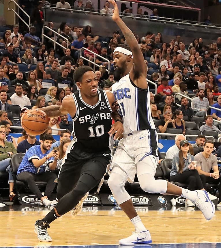 <b>15) DeMar DeRozan (San Antonio Spurs)</b>. Se proyecta que con el cambio de equipo pase de anotar 23.0 puntos en 2017-18 a 24.9 esta temporada. También aportará en rebotes y asistencias.