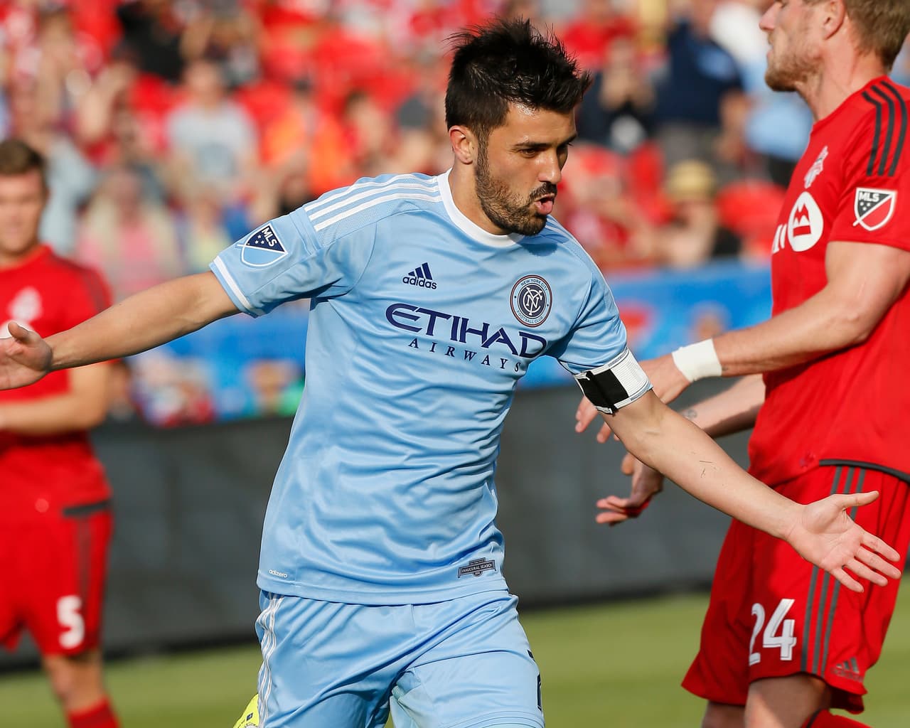 7) DAVID VILLA | El “Guaje” estuvo muy activo ofensivamente con NYCFC, pero el travesaño y Andre Blake le negaron el gol.