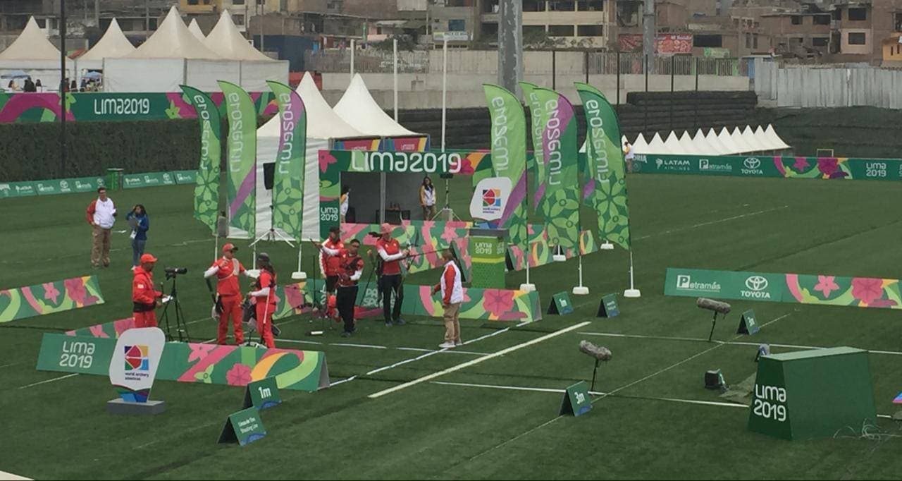 México y Canadá se enfrentaron por la medalla de bronce en Tiro con arco recurvo por equipos mixtos.