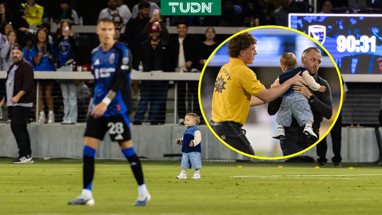 Bebé invade la cancha en partido SJ Earthquakes vs. Minnesota de la MLS
