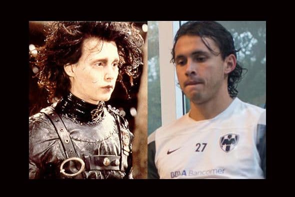 ¿Y qué decir de Omar Arellano? que con la ropa adecuada, quedaría igual al 'Joven Manos de Tijera' o Edward Scissorhands como era conocida en inglés esa famosa película de Tim Burton de 1990. (Foto: Twitter)