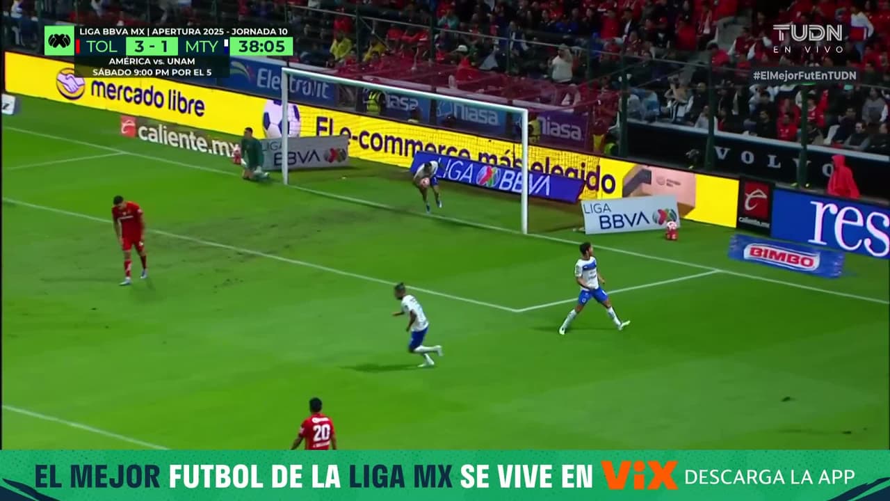¡Gol de Rayados! Oliver Torres de cabeza acorta la distancia en el marcador